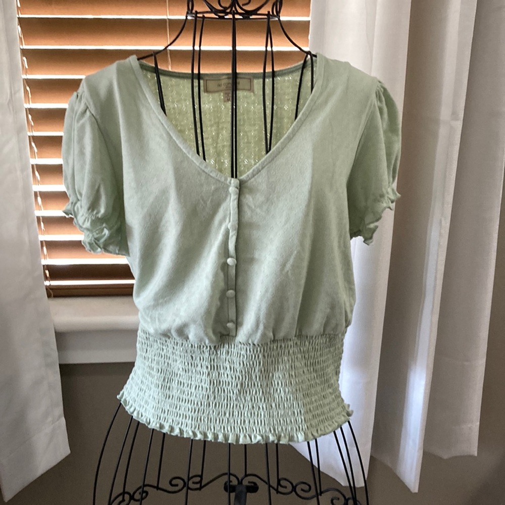 Light green feminine top